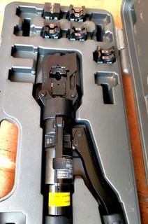 Hellermann Tyton Kudos hydraulic crimp tool hycp-185 crimp kit with 6 dies for sale