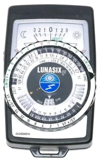 Lunasix f gossen hand held light exposure f stop photographic light meter for sale