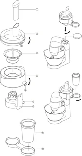 Kenwood AT265 Prospero Continuous Centrifugal Juicer Attachment for sale