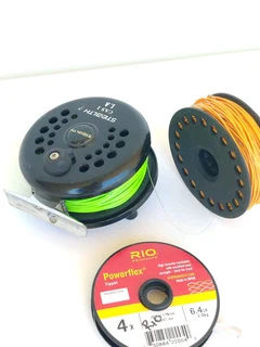 Stealth CAS1 LA fly fishing reel wirh extra spool and line for sale