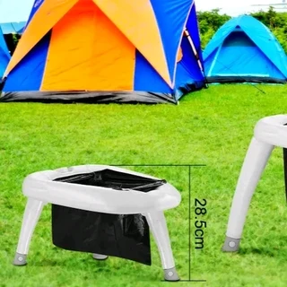 Natural Instincts E-Pot Portable Camping Toilet Seat Folding Travel Porta Potty Chair for sale