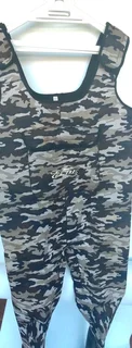 Elbe size 11 chest camo Neoprene wetsoot fishing angling Wader for sale