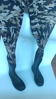 Elbe size 11 chest camo Neoprene wetsoot fishing angling Wader for sale