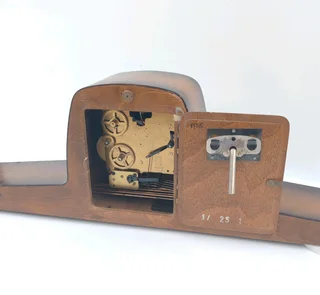 Vintage Franz Hermle 8 Day Westminster Chime 1950 Mantle Clock for sale