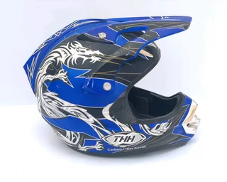 THH Carbon Fiber Kevlar Motocross racing off road Motorcycle Helmet for Sale