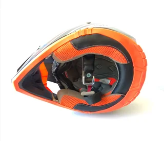 Stealth Flyte Large motocross motorcycle Helmet with oakly goggles for sale