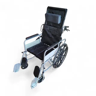 Full Reclining  commode foldable Wheelchair for sale