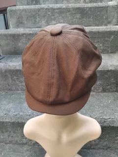 Newsboy Cap-Cotton Brown