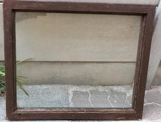 Wooden window frame