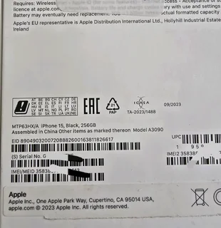 iPhone 15 Normal 256g USED - CellSA