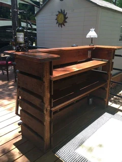 Top counter bar cabinets for stylish storage