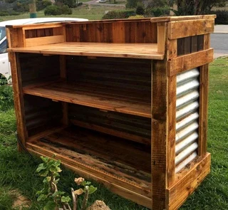 Top counter bar cabinets for stylish storage