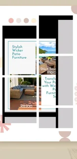 2 seater wicker coach