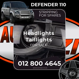 Defender 110 Headlights Left and Right For Sale