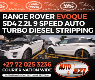 Range Rover Evoque 2.2L SD4 9 Speed Turbo Diesel Stripping Complete Body