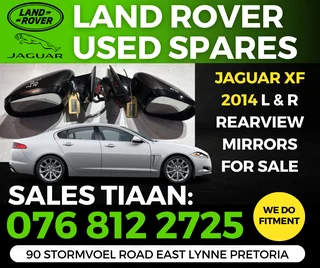 Land Rover Used Spares Jaguar Xf 2014 3.0l Sdv6 Rearview Mirrors Complete Body Stripping
