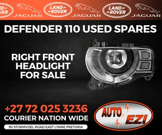 Land Rover Defender 110 Used Right Front Headlight For Sale