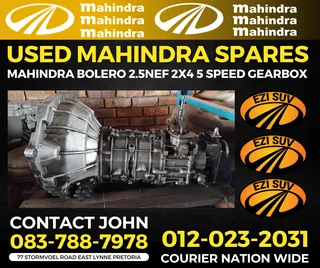 Mahindra Used Spares Bolero 2.5L NEF 5 Speed Gearbox For Sale