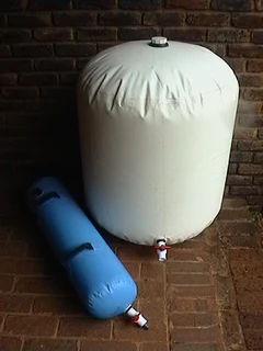 Water storage bladders