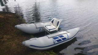 Kick boat pontoons
