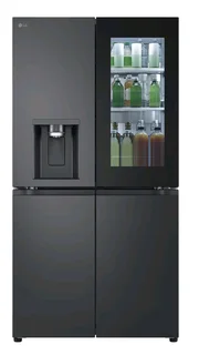 900L InstaView™ Door-in-Door French Door Fridge with UVnano™ in Black Finish