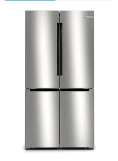Series 4 French Door Bottom freezer, multi door 183 x 90.5 cm Brushed steel anti-fingerprint