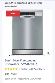 Bosch 60cm Freestanding Dishwasher - SMS46NI00Z