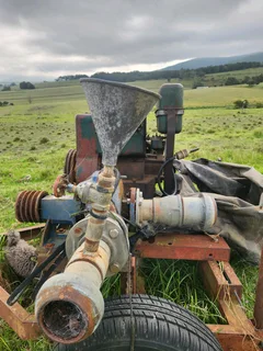 16horsepower lister with pump on trailer
