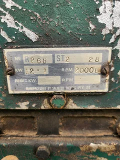 16horsepower lister with pump on trailer