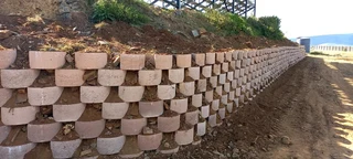 Retainer walls installation