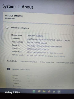 Lenovo thinkpad T480 i5 8th gen