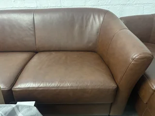 2 geniune leather couches 2/3seater