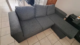 L Shaped Grey Lounge Sofa