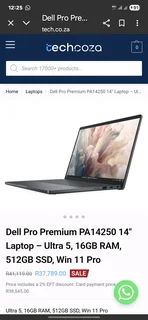 Sealed Dell Pro Premium Ultra 5 gen 2 Copilot plus laptop brand new