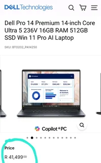 Brand new Dell Pro Premium Ultra 5 236v Al copilot laptop sealed