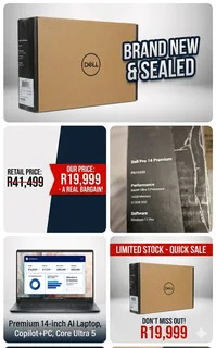 Black Friday special..Brand new Dell Pro Premium Ultra 5 236v Al copilot laptop sealed