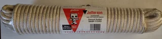 Sash Cord, Diamond Braided, 8mm, Jefferson, (usa) Size #10 (5/16”) Dia. X 100ft (30.48m)