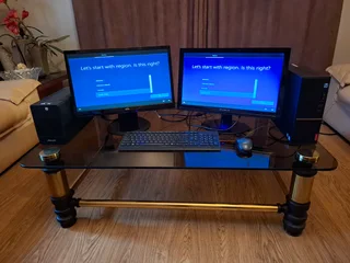 Computer – Dual Monitors. LENOVO V530 SFF Intel Core i3-8100, 4GB DDR4-2400; 1TB,  Win 10 Pro 64