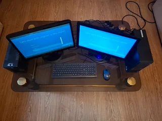 Computer – Dual Monitors. LENOVO V530 SFF Intel Core i3-8100, 4GB DDR4-2400; 1TB,  Win 10 Pro 64