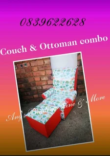 Kids couch and ottoman combo made by order only