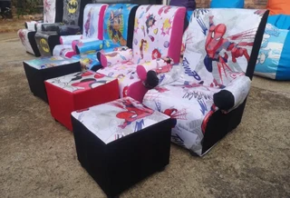 Kids couch and ottoman combo made by order only