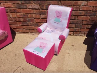 Kids couch and ottoman combo made by order only