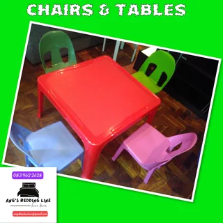 Crèche chairs and tables for sale on order only