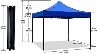 3m x 3m Waterproof outdoor Pop Up Gazebo for sale new stocks