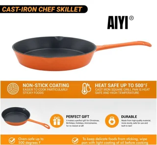 Cast iron chef skillets for sale