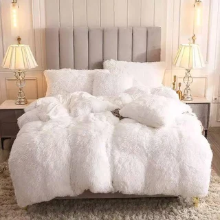 Fluffy Queen Size Comforter Set