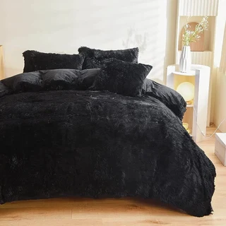 Fluffy Queen Size Comforter Set