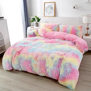Fluffy Queen Size Comforter Set