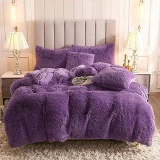 Fluffy Queen Size Comforter Set