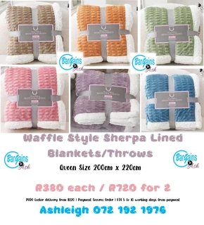 Blankets, throws, comforts, quilts, slippers and more